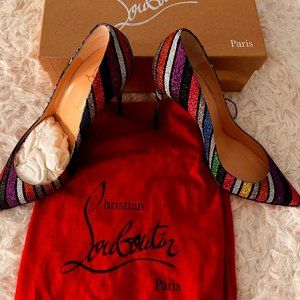 Pigalle Follies 100 Suede StripyGlitter ( 40.5)